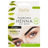 Delia Cosmetics Eyebrow Expert Pudrowa henna do brwi 1.0 czarny 4 g