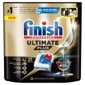 Finish Ultimate Plus Fresh Kapsułki do mycia naczyń w zmywarce 305 g (25 sztuk)