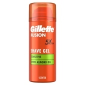 Gillette Fusion Żel do golenia z olejkiem migdałowym, do skóry wrażliwej, 75 ml