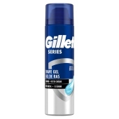 Gillette Series Oczyszczający żel do golenia z węglem aktywnym, 200 ml