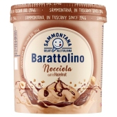 Sammontana Barattolino Lody o smaku orzechów laskowych z nadzieniem z kakao 800 ml