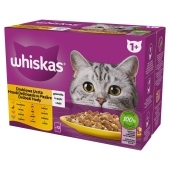 Whiskas Mokra karma dla kotów drobiowa uczta galaretka 1,02 (12 x 85 g)