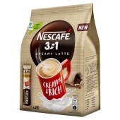 Nescafé 3in1 Creamy Latte Rozpuszczalny napój kawowy 150 g (10 x 15 g)