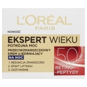 L&#39;Oréal Paris Ekspert Wieku 50+ Przeciwzmarszczkowy krem ujędrniający na noc 50 ml