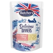 Butcher&#39;s Delicious Dinners Karma dla kotów kawałki w sosie z łososiem i doradą 100 g