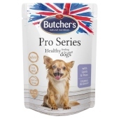 Butcher&#39;s Pro Series Karma dla psów kawałki w sosie z jagnięciną i groszkiem 100 g