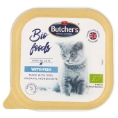 Butcher&#39;s Bio Foods Karma dla dorosłych kotów pasztet z rybą 85 g