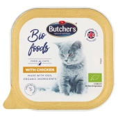 Butcher&#39;s Bio Foods Karma dla dorosłych kotów pasztet z kurczakiem 85 g