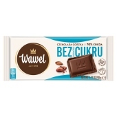 Wawel Czekolada gorzka 70 % Cocoa bez dodatku cukru 90 g