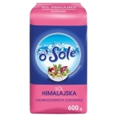 o&#39;Sole Sól himalajska drobnoziarnista jodowana 600 g
