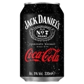 Jack Daniel&#39;s Coca-Cola Napój alkoholowy gazowany 330 ml
