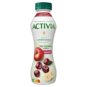 Activia Jogurt bez dodatku cukru czereśnia jabłko banan 270 g