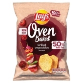 Lay's Oven Baked Pieczone formowane chipsy ziemniaczane o smaku grillowanych warzyw 110 g