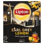 Lipton Earl Grey Lemon Herbata czarna aromatyzowana 184 g (92 torebki)