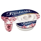 Fantasia Jogurt kremowy z kulkami o smaku truskawki 100 g