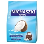 Mieszko Michaszki Cukierki z wiórkami kokosowymi w czekoladzie 260 g