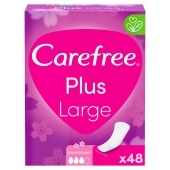 Carefree Plus Large Wkładki higieniczne o delikatnym zapachu 48 sztuk