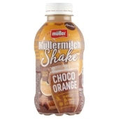 Müller Müllermilch Shake Napój mleczny o smaku czekolady i pomarańczy 400 g