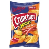 Crunchips X-Cut Chipsy ziemniaczane o smaku ostro-pikantnym 140 g