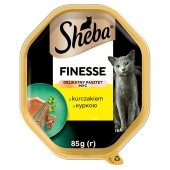 Sheba Finesse Mokra karma dla dorosłych kotów delikatny pasztet z kurczakiem 85 g