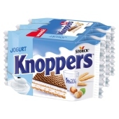 Knoppers Jogurt Wafelek mleczno-jogurtowy 75 g (3 x 25 g)