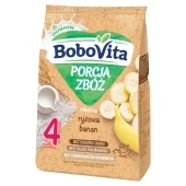 BoboVita Porcja zbóż Kaszka mleczna ryżowa banan po 4 miesiącu 210 g