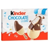 Kinder Chocolate Lody mleczne z polewa mleczno-czekoladową 152 g (4 sztuki)
