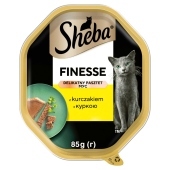 Sheba Finesse Mokra karma dla dorosłych kotów delikatny pasztet z kurczakiem 85 g