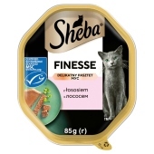 Sheba Finesse Mokra karma dla dorosłych kotów delikatny pasztet z łososiem 85 g