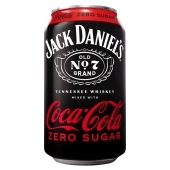 Jack Daniel's Coca-Cola zero Napój alkoholowy gazowany 330 ml