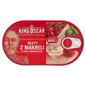 King Oscar Filety z makreli w sosie pomidorowym 170 g
