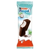 Kinder Pingui Coco Biszkopt z mlecznym i kokosowym nadzieniem pokryty mleczną czekoladą 30 g