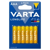 Varta Longlife AAA LR03 1,5 V Bateria alkaliczna 6 sztuk