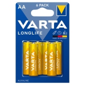 Varta Longlife AA LR6 1,5 V Bateria alkaliczna 6 sztuk