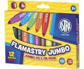 Astra Flamastry Jumbo 12 kolorów