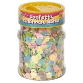 Astra Confetti cekinowe kółka mix pastelowych kolorów 100g 