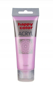 HappyColor Farba akrylowa metalik  różowa 75ml