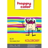 HappyColor Blok techniczny kolorowy A3