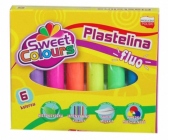 Sweet Colours Plastelina fluo 6 kolorów