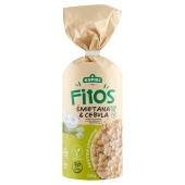 Kupiec Fitos Wafle kukurydziane o smaku śmietanowo-cebulowym 120 g (15 sztuk)